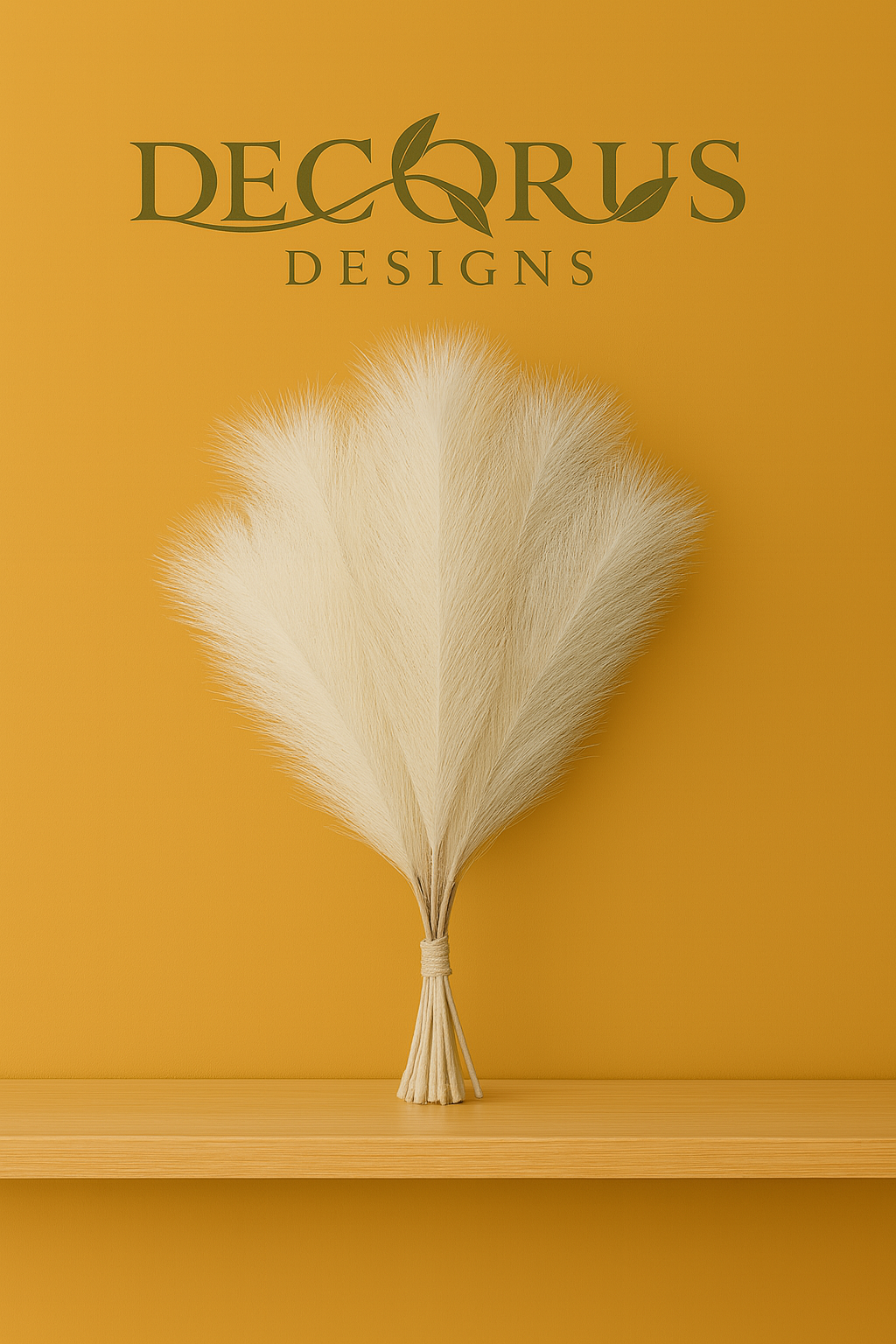 Decorus Designs – 10-Piece Artificial Pampas Grass Bouquet