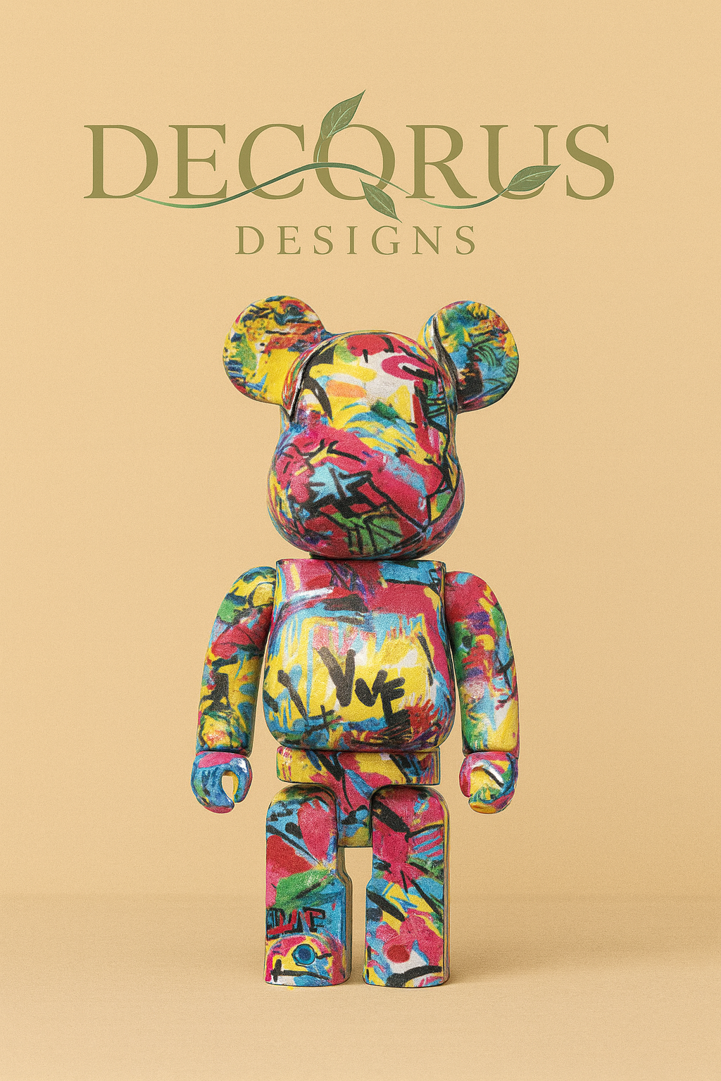 Decorus Graffiti Bear Sculpture