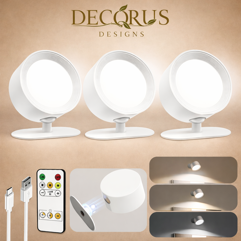 Decorus Wireless LED Wall Sconce