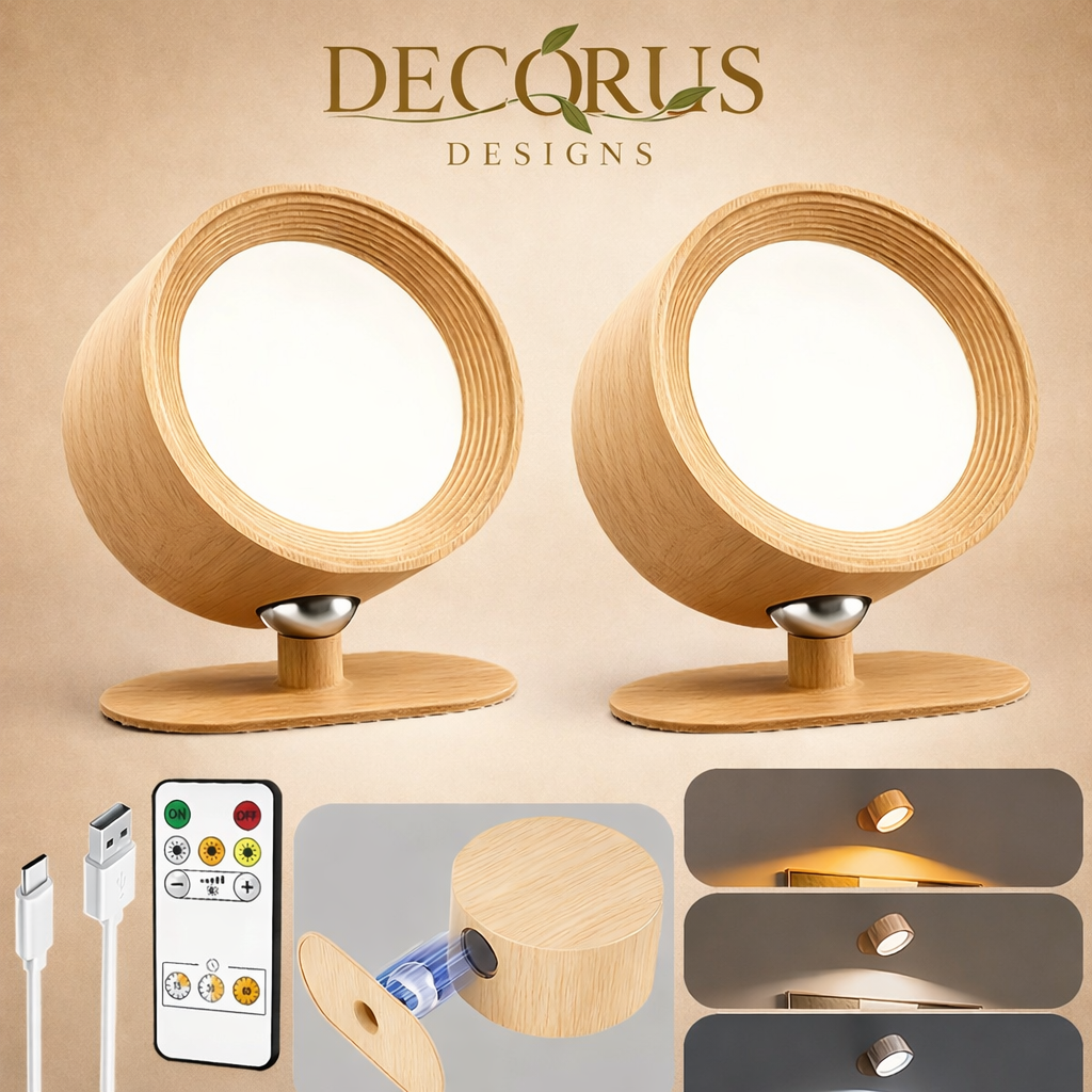 Decorus Wireless LED Wall Sconce