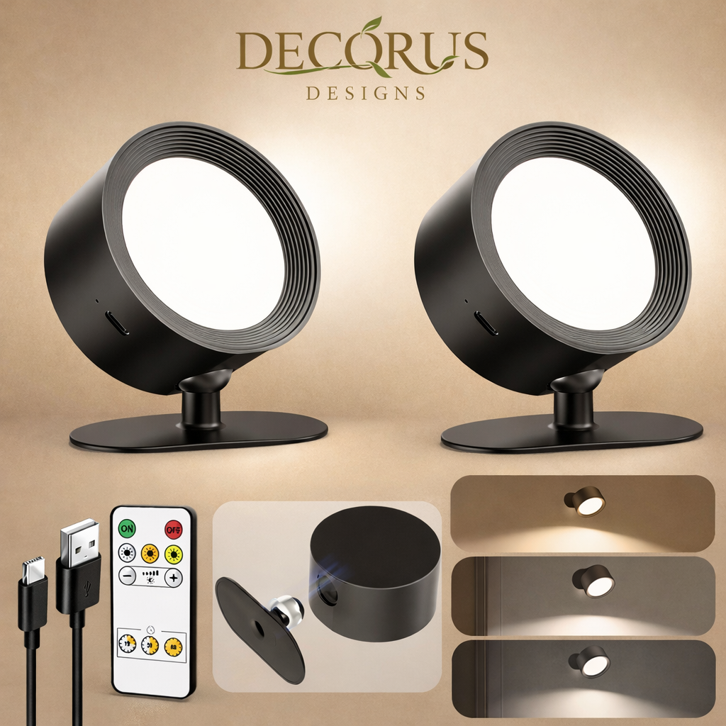Decorus Wireless LED Wall Sconce