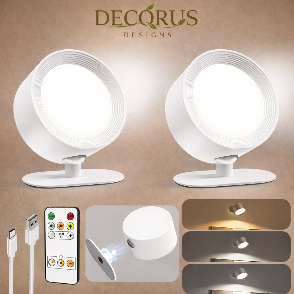 Decorus Wireless LED Wall Sconce
