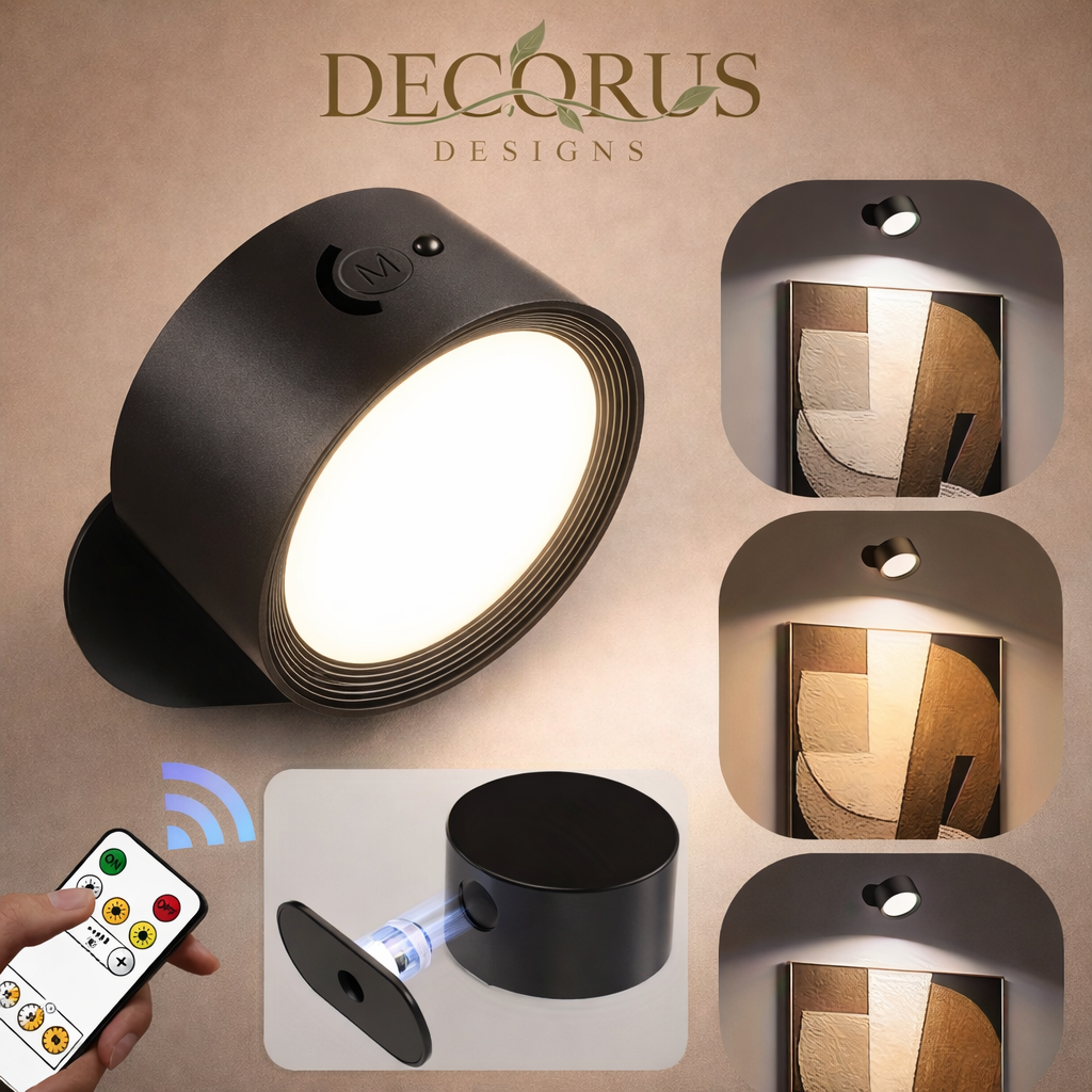 Decorus Wireless LED Wall Sconce