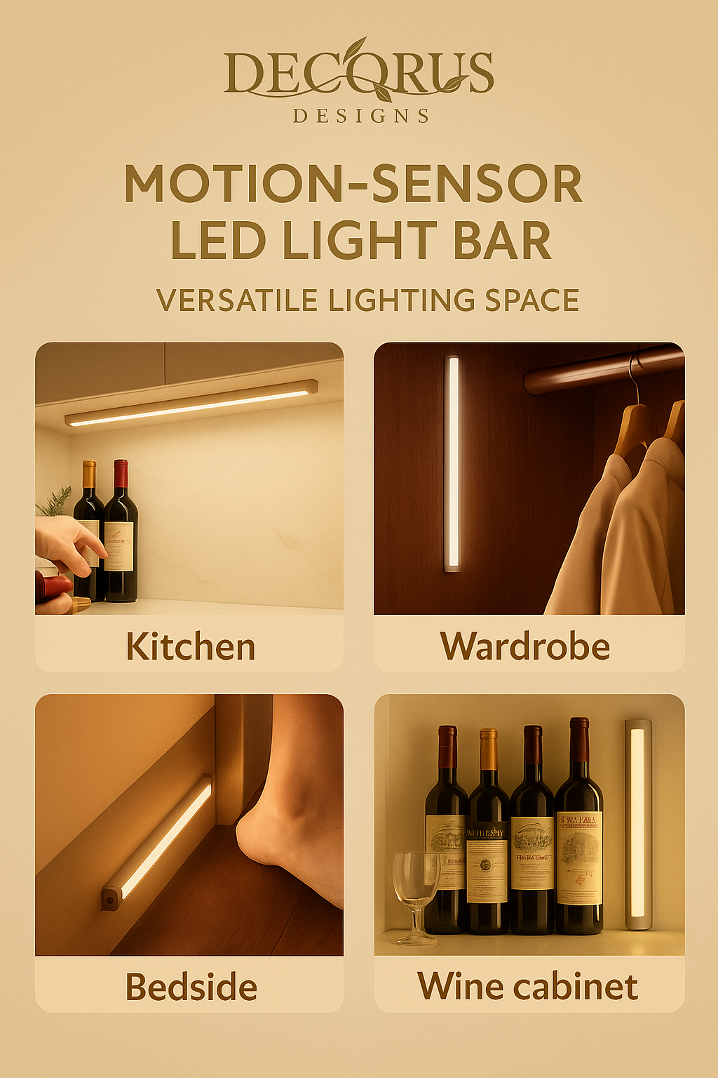 Decorus Motion Sensor LED Light Bar