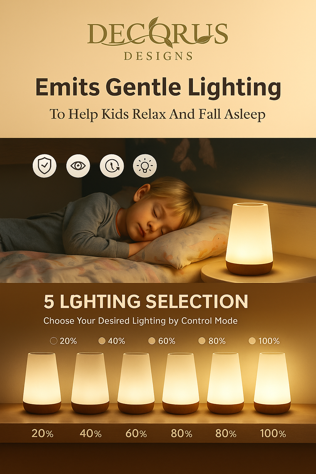 Decorus Mood Glow Night Lamp