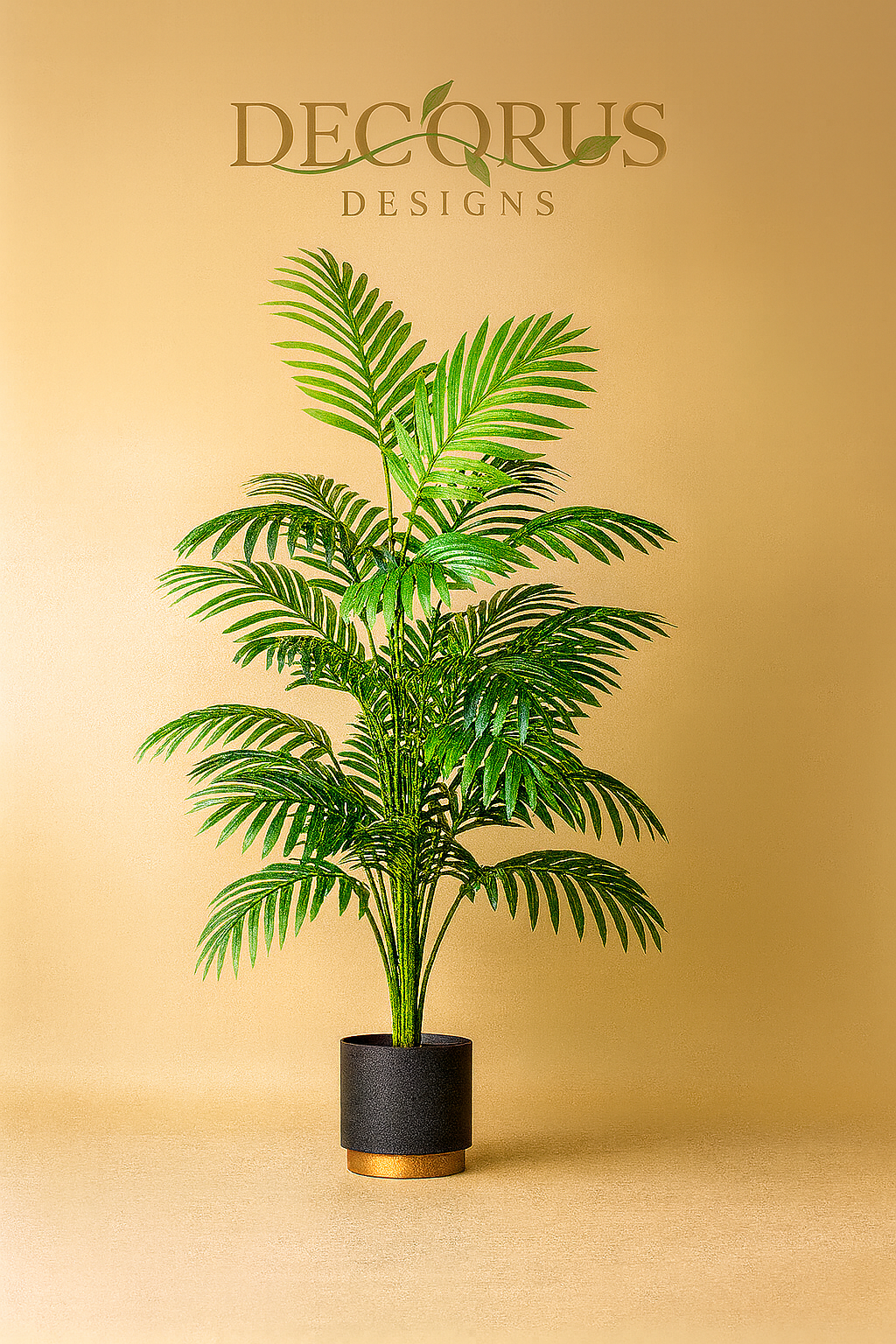 Decorus Palm Tree – Luxury 90–120cm Artificial Tropical Plant for Modern Home & Interior Styling