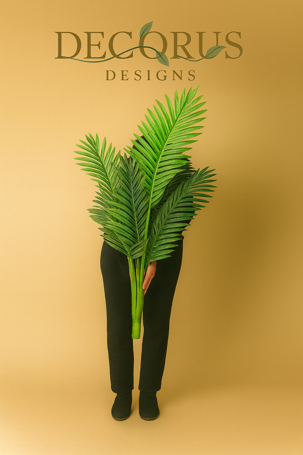 Decorus Palm Tree – Luxury 90–120cm Artificial Tropical Plant for Modern Home & Interior Styling