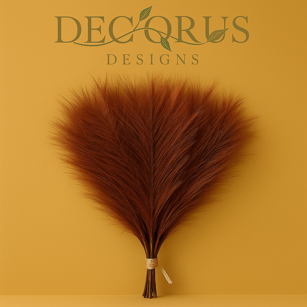 Decorus Designs – 10-Piece Artificial Pampas Grass Bouquet
