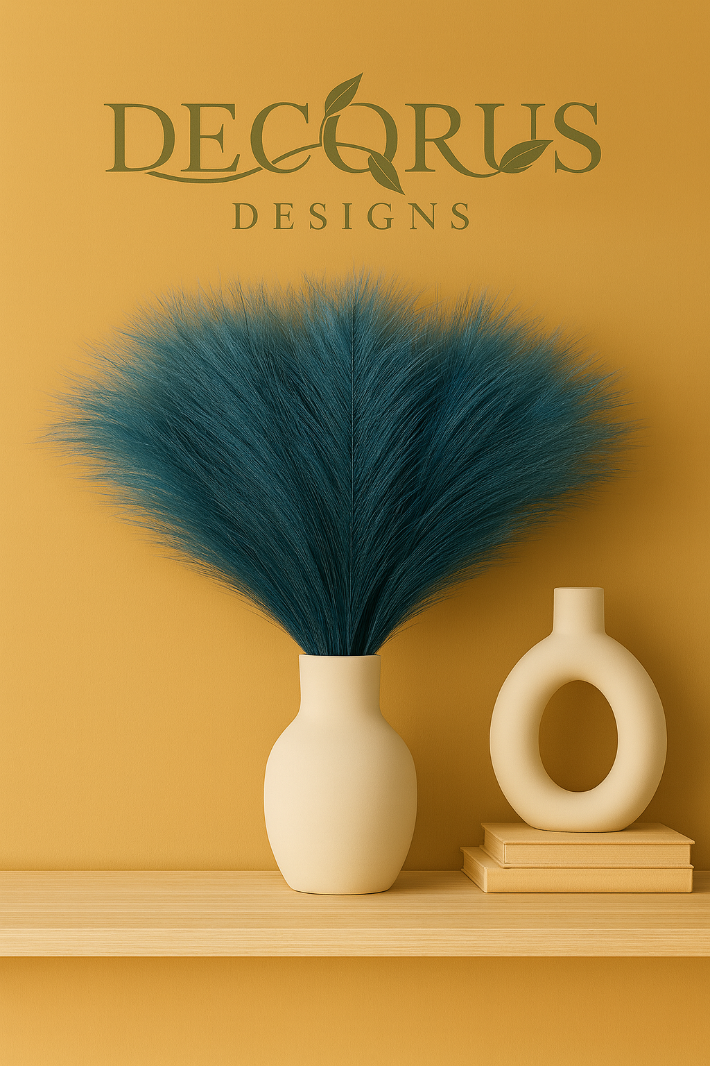 Decorus Designs – 10-Piece Artificial Pampas Grass Bouquet