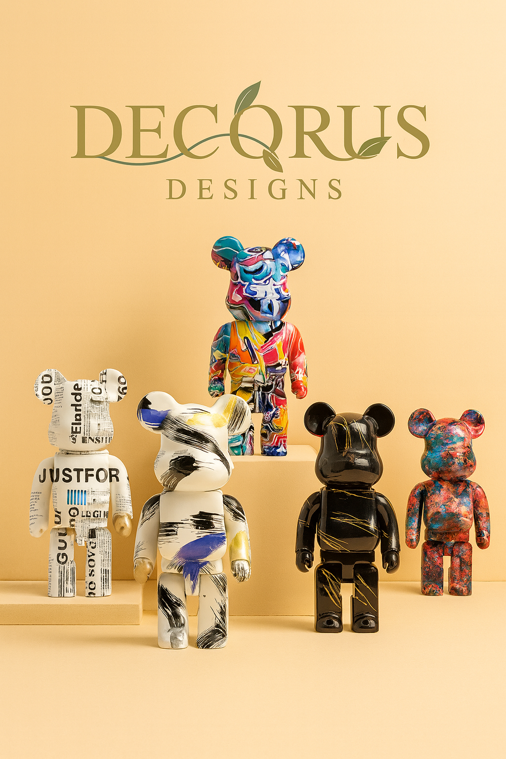 Decorus Graffiti Bear Sculpture