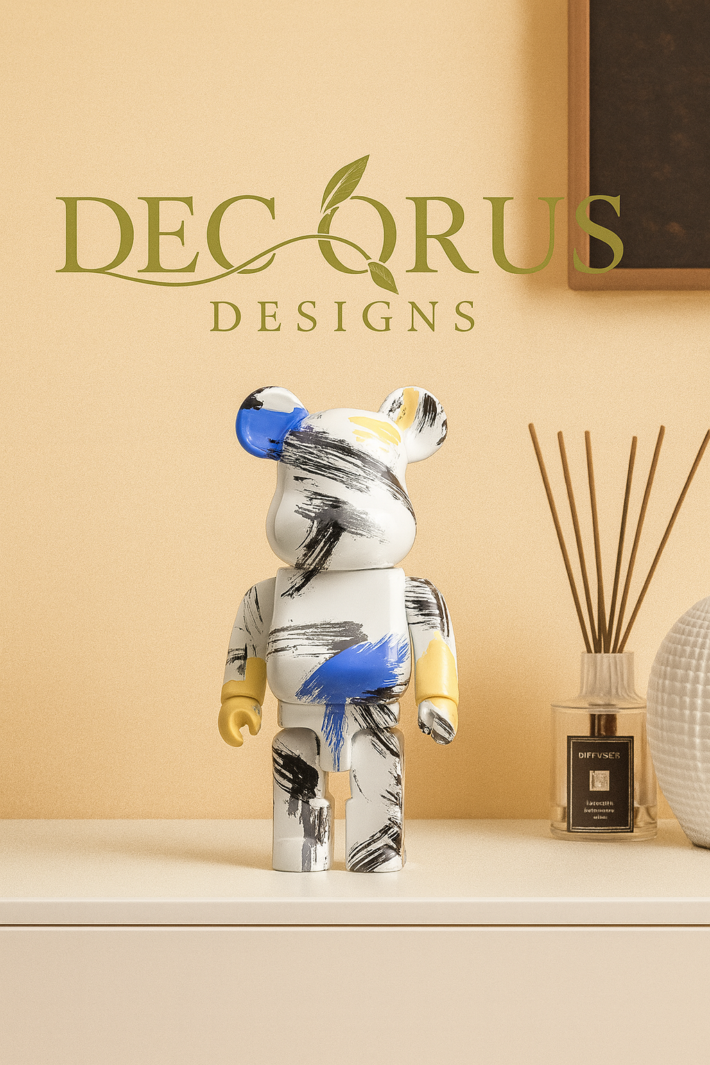 Decorus Graffiti Bear Sculpture