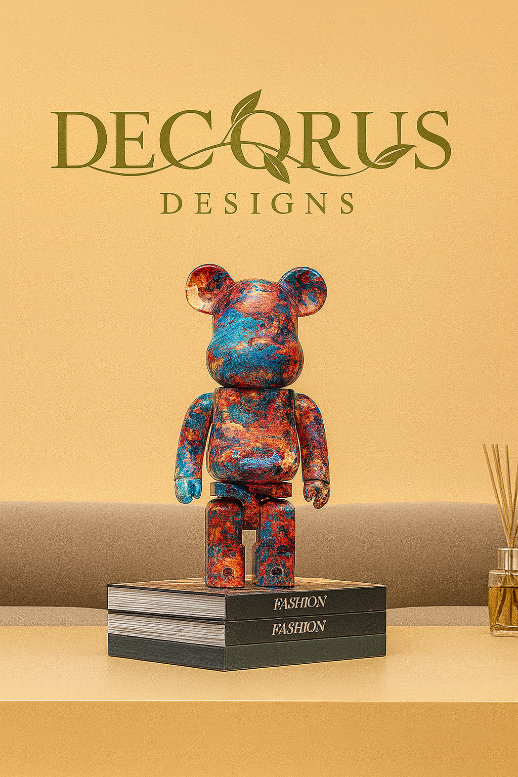 Decorus Graffiti Bear Sculpture