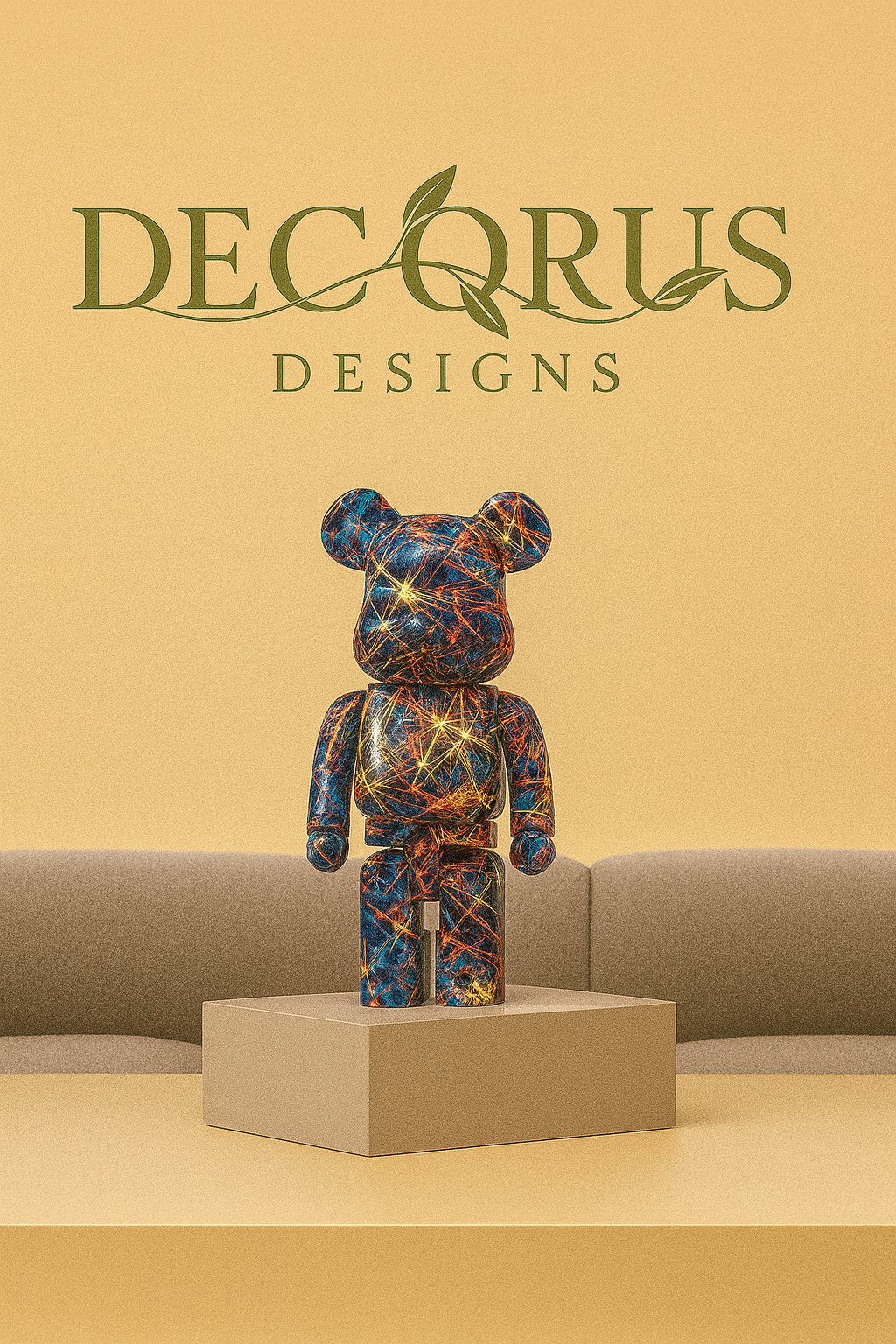 Decorus Graffiti Bear Sculpture