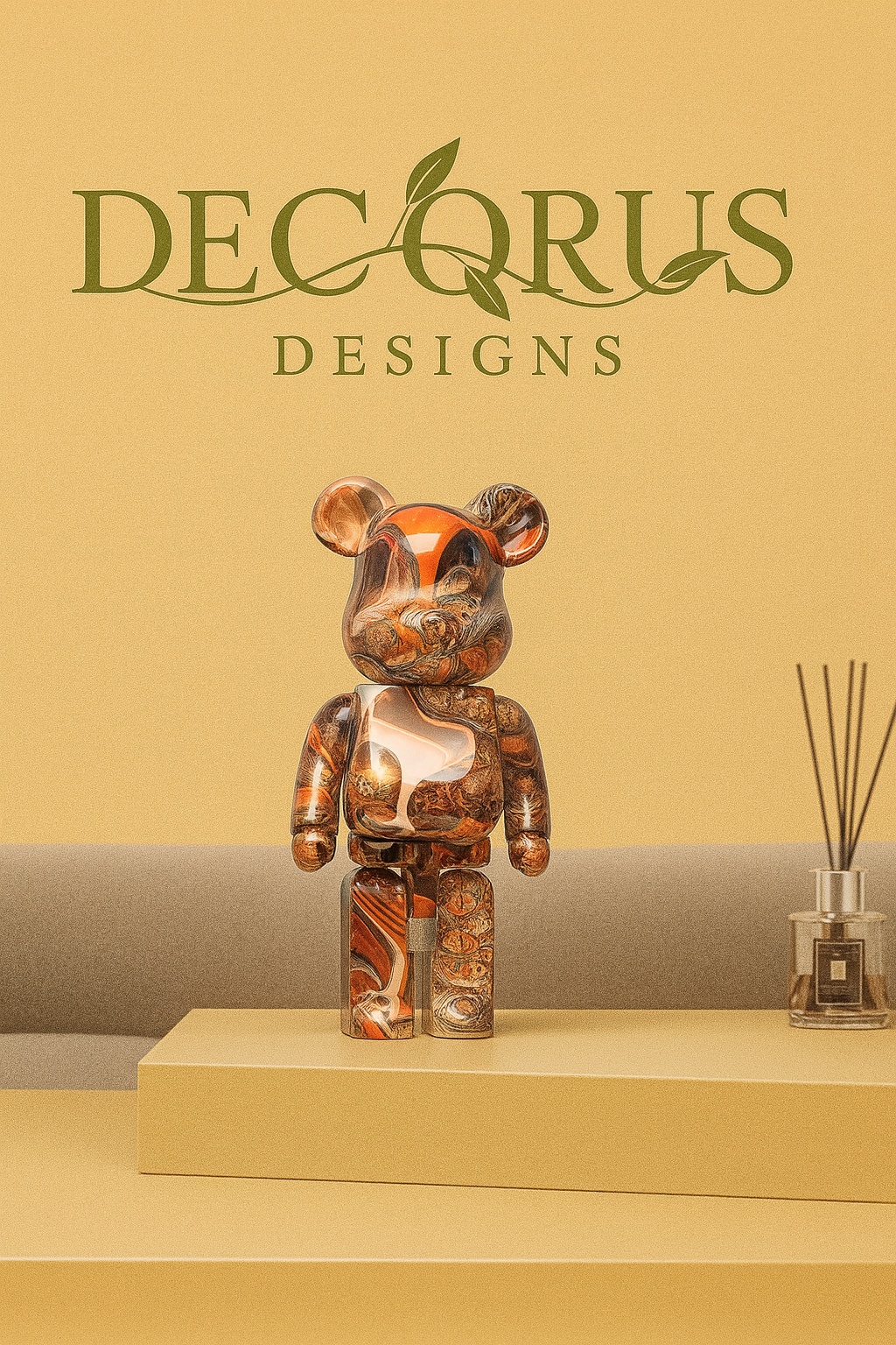 Decorus Graffiti Bear Sculpture