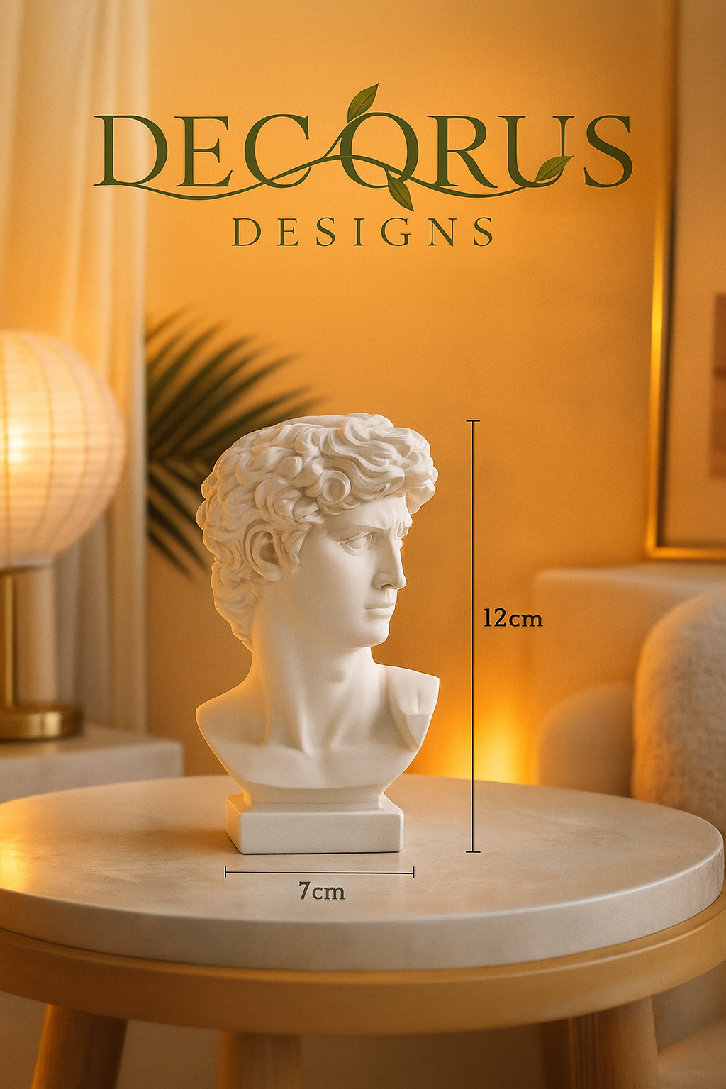 Decorus Nordic David Sculpture Vase & Storage Accent