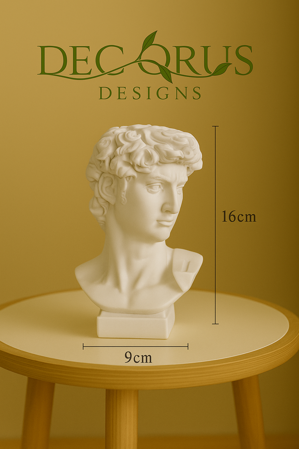 Decorus Nordic David Sculpture Vase & Storage Accent