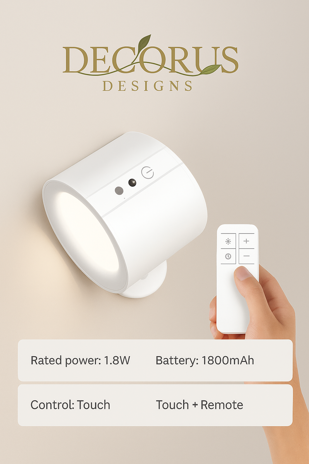 Decorus Magnetic LED Wall Light