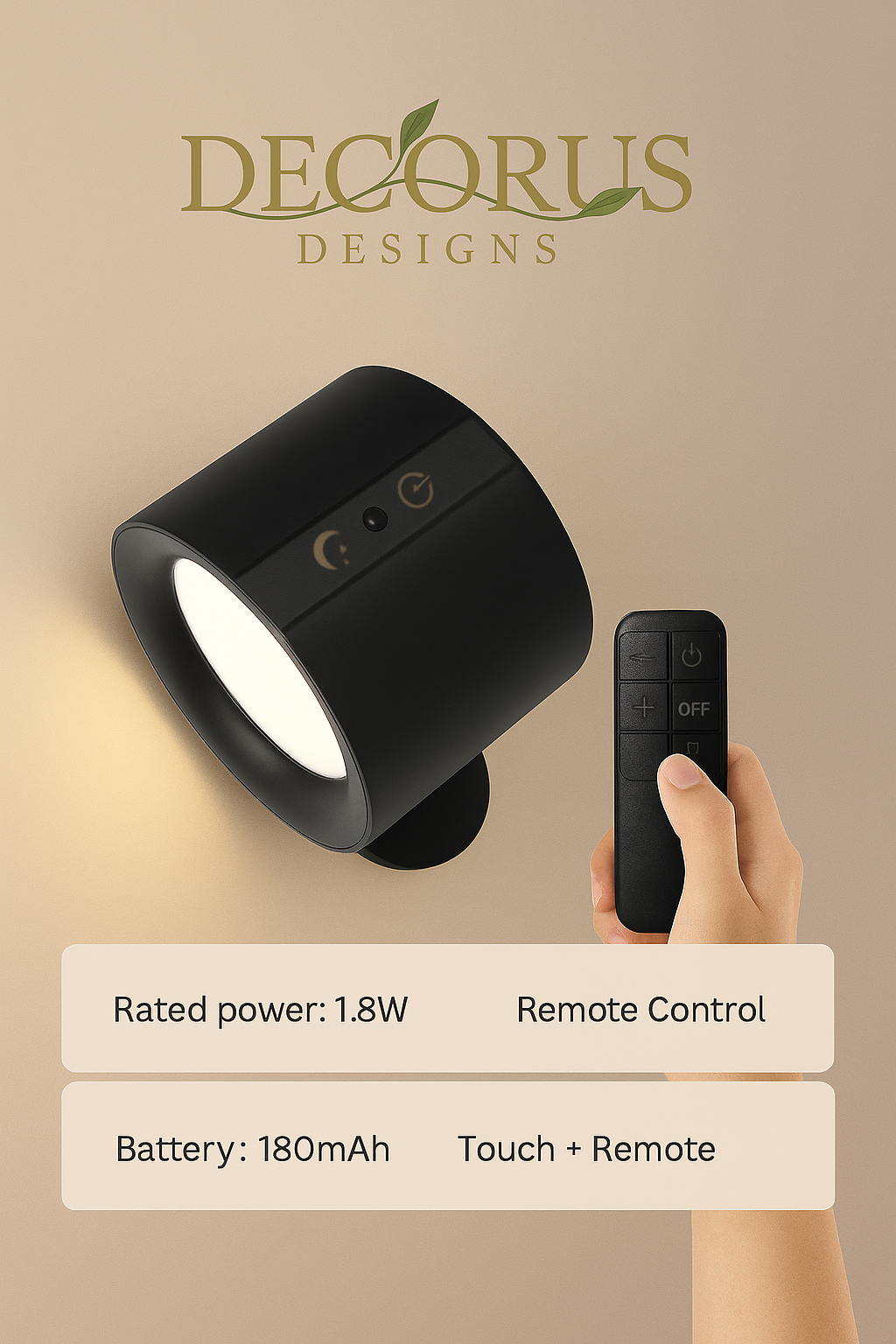 Decorus Magnetic LED Wall Light