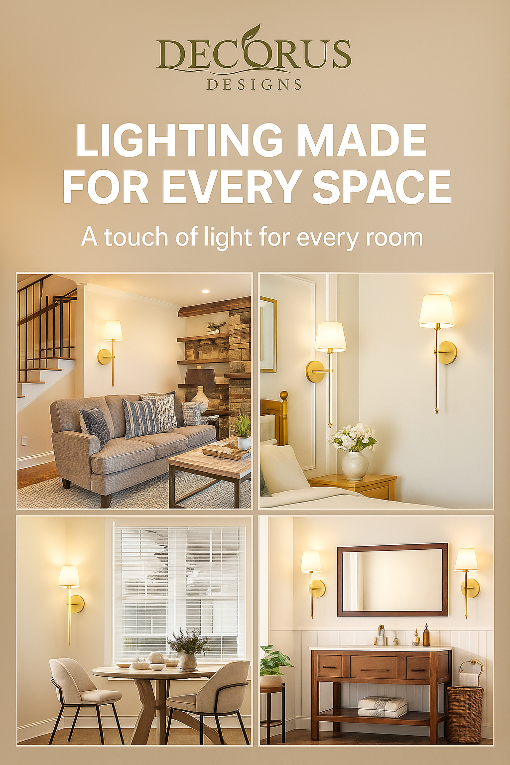 Decorus Wall Lamp with Remote Control