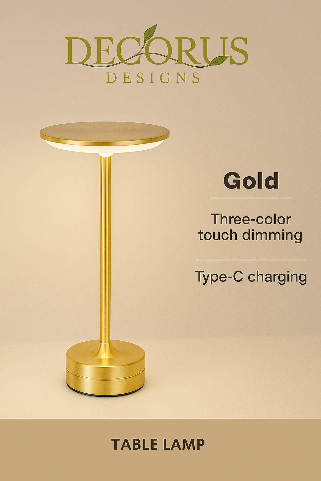 Decorus Touch LED Table Lamp