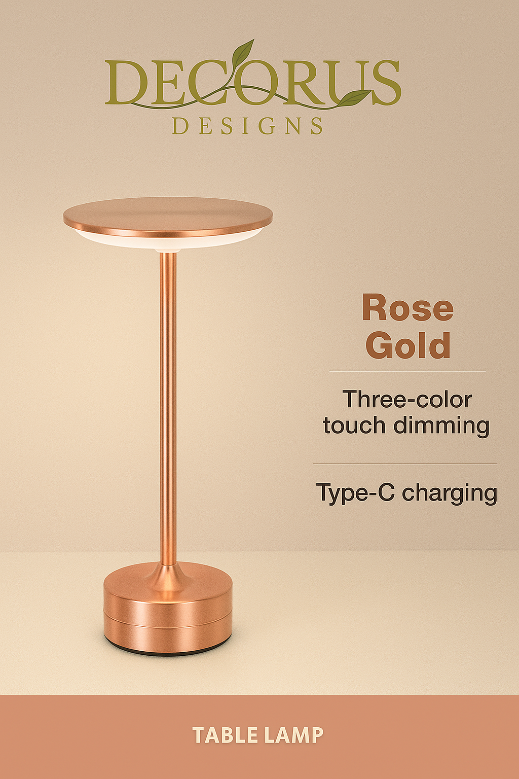 Decorus Touch LED Table Lamp