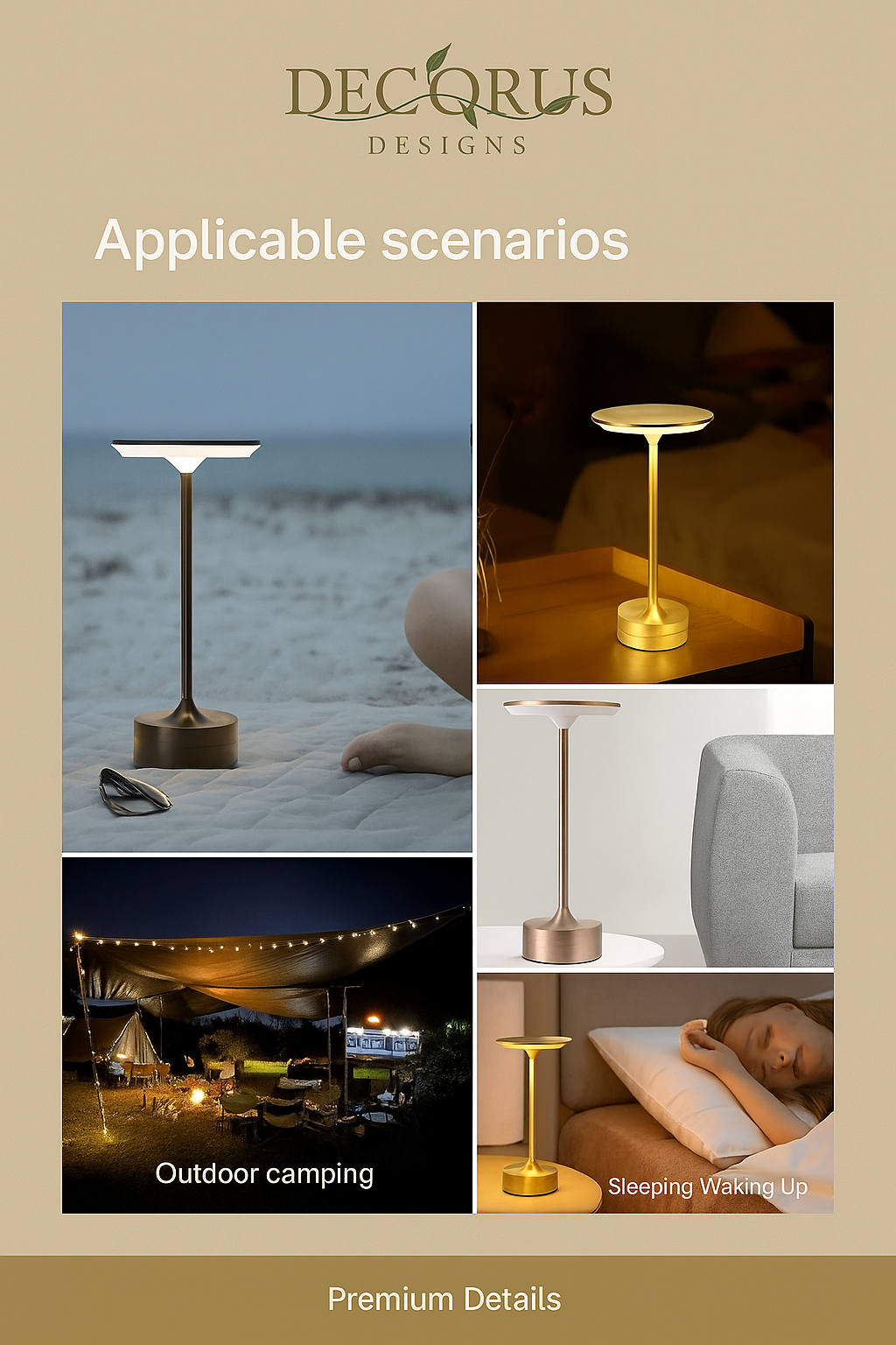 Decorus Touch LED Table Lamp
