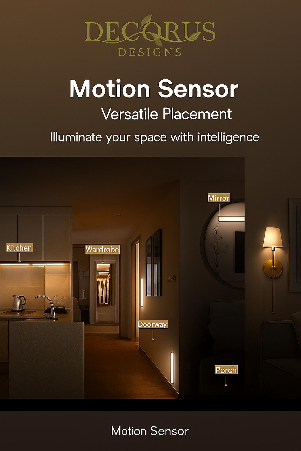 Decorus Motion Sensor LED Light Bar