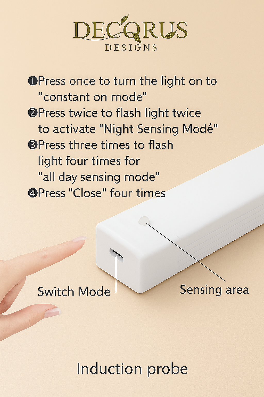 Decorus Motion Sensor LED Light Bar