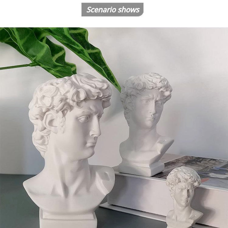 Decorus Nordic David Sculpture Vase & Storage Accent