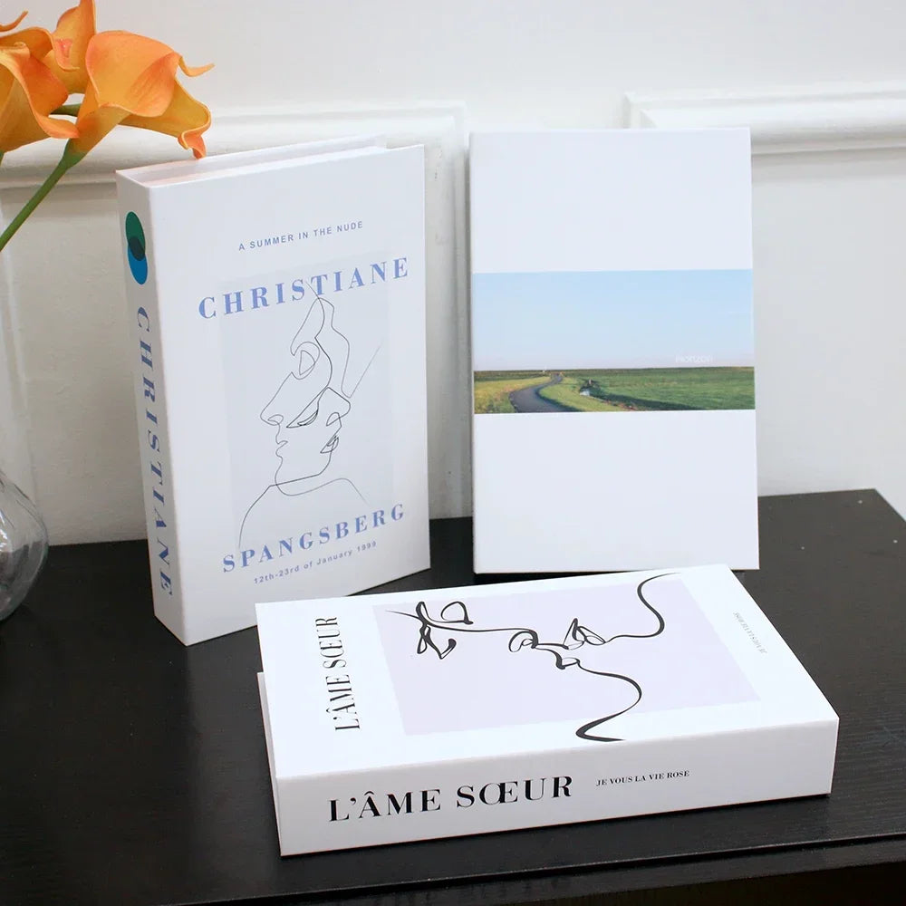 Decorus  3-Piece Luxury Decorative Faux Book Set