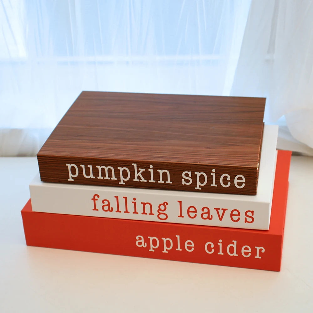 Decorus  3-Piece Luxury Decorative Faux Book Set